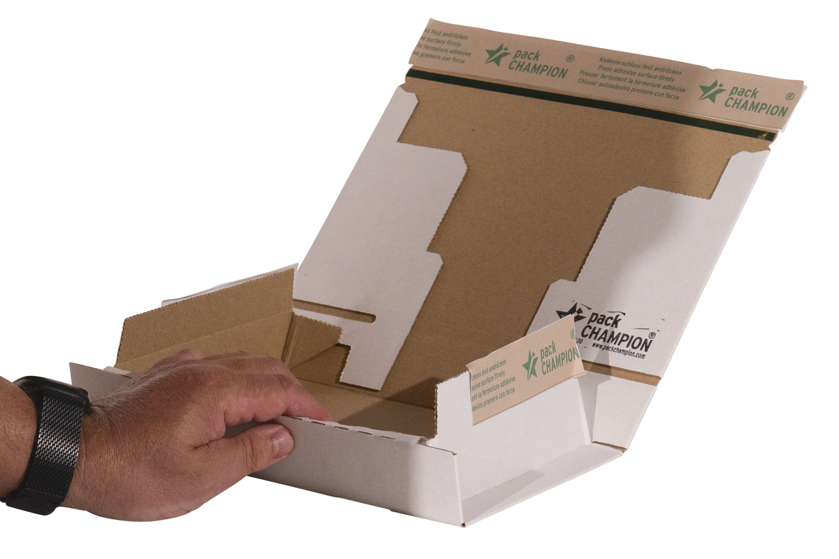 Packbox weiß 300x212x43 mm